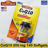 โคคิวเทน CoQ10 200 mg 40 80 105 or 140 Softgels - Nature Made Q10 คิวเทน โคเอนไซม์คิวเทน Q-10