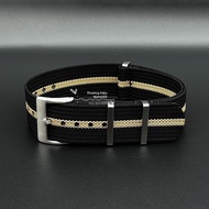 WANSHILI | Dây Đeo Đồng Hồ NATO Quân Sự Dệt Mật Độ Cao 19mm