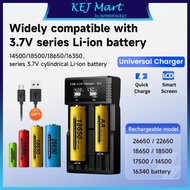 EL-2 Universal 2 Slots LCD Li-ion Battery Charger With USB Interface For 18650 26650 22650 18500 175