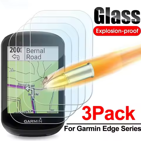 3-1pc Tempered Glass for Garmin Edge 1040 1030 830 820 530 520 Plus 130 Bike GPS Stopwatch Protector