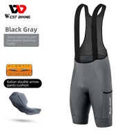 WEST BIKING Cycling Bib Pants Breathable Cycling Pants MTB Road Bike Cycling Short Pants 3D Pad Tigh
