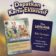 ZOOTOPIA 2 Disney LORCANA Trading Card Games FOIL No.2 'Putting It All Together' Exclusive Card CGV 