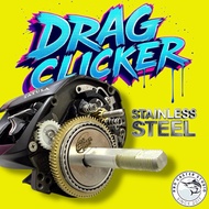 6 GEN DRAG CLICKER FOR BAITCASTING FISHING REEL BUNYI LOCENG STAINLESS STEEL PLATE