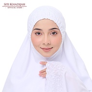Siti Khadijah Telekung Signature Sari Mas in White