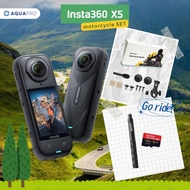 Insta360 X5 Motorcycle Set Thai Warranty Insta360 X5 Action Camera 8K 360 Cam By Aquapro