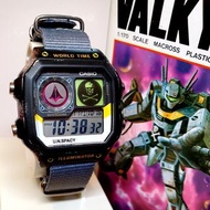 CASIO AE-1200 MOD MACROSS custom made watch 全新 超時空要塞 原裝錶連兩套錶帶 NEW MUTE CUSTOMIZE