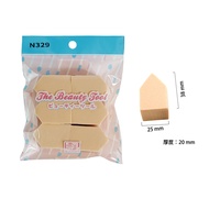 [Belle Madan] N329 Pyramid Dual-Use Sponge Japanese Throwing Wet Dry Makeup Puff 6pcs