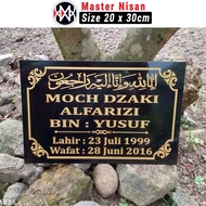 Batu Nisan Granit Makam Islam Muslim Custom Nama Kuburan Berkualitas