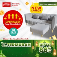 Goodnite 3/2-Seater Fabric Sofa With Stool ML3751