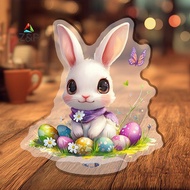 [Z&P-t] Acrylic Standee Cute Bunny Easter Home Decoration 2D Flat Easter Ornament [NEw]