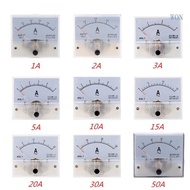 WON AC Panel Meter Analog Panel Ammeter Dial Current Gauge Pointer Ammeter Sinusoidal Wave AC 50Hz U