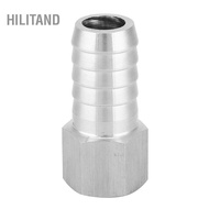 Hilitand Pipe Fitting  1/4in Hose Barb Quick Connector BSPP Stainless Steel Female Thread Coupling H