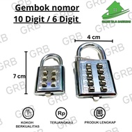 Number Padlock 10 digit 6 digit GRB