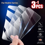 3Pcs Full Lite Screen Protector Tempered Glass For Redmi 10C 10A 10 9C 9A 9T 9 8 8A Front Film Tempe