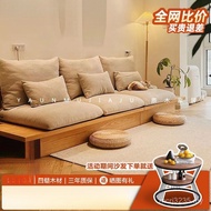 Solid Wood Fabric Frame Cream Casino Modern Simple Typhoon Storage Small Apartment Living Room Three