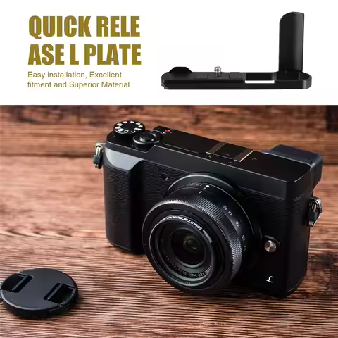 Camera L Bracket,Quick Release Plate for Panasonic GX9/GX85/GX7II Camera Grip Base Vertical Quick Re