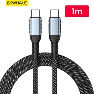 BKWHALE PD 100W USB C ถึง Type-C สายชาร์จเร็ว 5A Type-C สำหรับ Matebook 13 / X Pro Air 12.5 Pro แล็ป