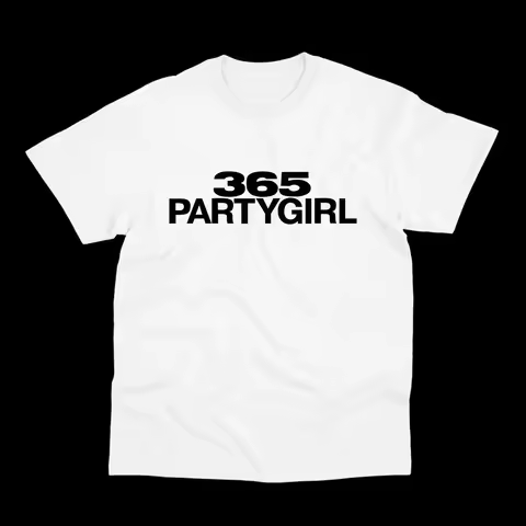 365 Party Girl Charli XCX Album Brat T Shirt Men Women Short Sleeve Tees Summer T-shirt Unisex Stree