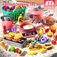 MKBK Cookware Toy Set Kids Kitchen Pretend Play Toys Simulation Cooking Play House Toy Child Educati