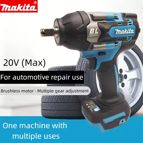 Makita DTW700 Brushless Electric Screwdriver Machine, Rechargeable Drill Driver, for 18V battery, ba