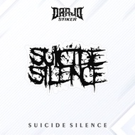 Asthetic Band Sticker "SUICIDE SILENCE" Glossy Waterproof Just Stick It On | Helmet Stickers, hp, La