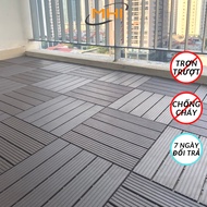 Combo of 5 Large Plastic Balcony Flooring Blisters 31cm*31cm*2cm. Plastic Wood Panels for Balcony an