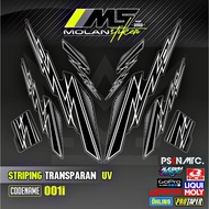 Decal Sticker Striping Variation Transparent Uv Fazzio Yamaha Fazzio 125 Hybrid Fazzio Neo Fazzio Lu