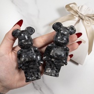 🔮🇸🇬 NEW! Larvikite Bearbrick Carvings | Crystal Stones | Natural Crystals | Natural Crystal Bear Brick Carving