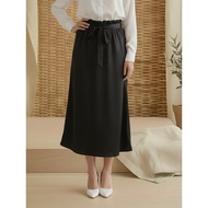 Daisy by Voir Malaysia (skirt) Women Black Viscose Fabric Skirt