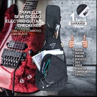 ✅ Softcase Tas Gitar Elektrik Black Semi Gigbag Tebal CHECKERED