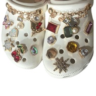 หัวเข็มขัดรองเท้าแตะโลหะคุณภาพสูง INS เหมาะสำหรับรองเท้าแตะชายหาดเครื่องประดับ DIY Crocc jibitz