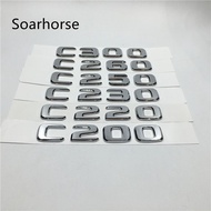 for Mercedes W203 W204 C-Class Trunk Rear Emblem Badge Chrome Letters C200 C220 C230 C250 C260 C300 
