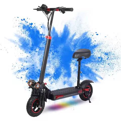 FREEBOY 1200W Electric Scooter with Seat, 48V 18Ah, 31mph, 38miles Range, 11'' Off Road Tires, Folda