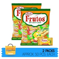 FRUTOS TROPICAL FRUITS CHEWY CANDY x 2 PACKS / 50 PCS PER PACK