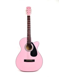 PROMO- GITAR AKUSTIK PINK BONUS PICK JAKARTA