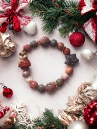 阿拉善聖誕樹珍珠設計款手串
