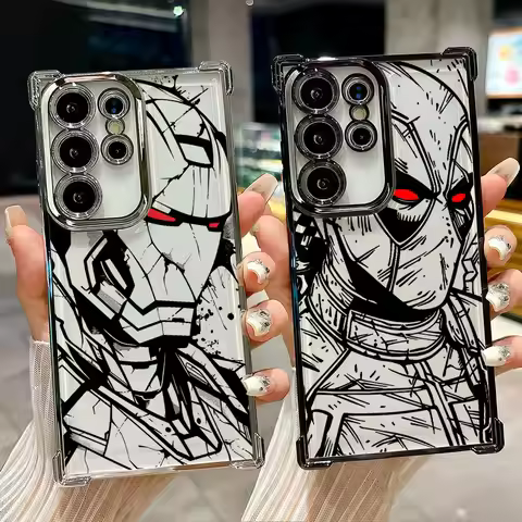 Marvel Cool Superheroes Plating Phone Case For Oppo A6x A6 A5x A3x A3 A2 A98 A79 A78 A58 A38 A18 A97