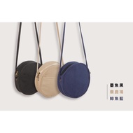 Customized Printing-Round Thick Sail Crossbody Pouch-3 Colors | Wrap Bones ((Thick Canvas, Pouch, Bo