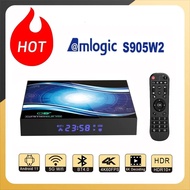 【HOT SALE】 Amlogic S905w2 Android11.0 Smart Tv Box 4k 60fps 5g Wifi Hdr10 Streaming Media Players 2gb 16gb G31 Mp2 Gpu Set Box