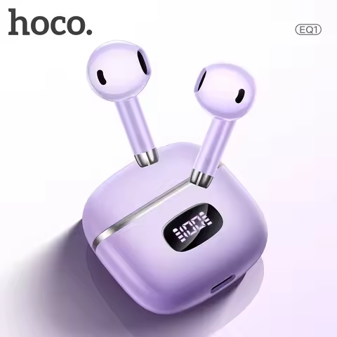 HOCO EQ1 Bluetooth 5.3 Earphone LED Digital Power Display Charging Case Touch Control Music Wireless