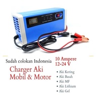 CHARGER AKI MOBIL TERBARU CARGER AKI MOBIL MOTOR 10A CASAN CHARGER