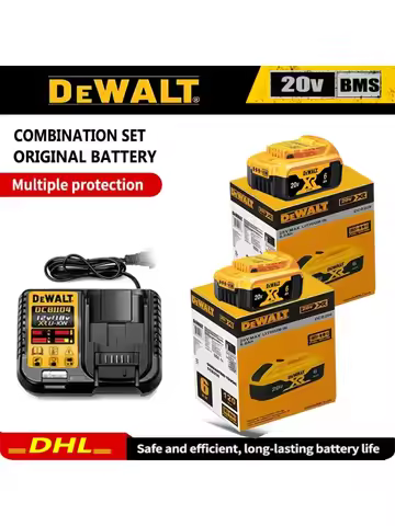 Original Dewalt 20V Battery, dewalt 2AH/5AH/6AH Rechargeable Lithium-Ion Battery, Dewalt DCB206 Powe