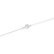 玫瑰切割海藍寶925純銀手鍊 (銀/玫瑰金/18K金)