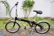 จักรยานพับได้ญี่ปุ่น - ล้อ 20 นิ้ว - เกียร์ 7 สปีด - อลูมิเนียม - Dahon Eco C7 - สีดำ [จักรยานมือสอง