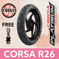 SCOOTER TAYAR CORSA R26 80/80-14 90/80-14 100/80-14 110/80-14TUBELESS TYRE TYRES