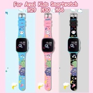 For Awei Kids Smartwatch H29 H30 H66 Strap H29 Strap Silicone Cartoon Pattern Strap