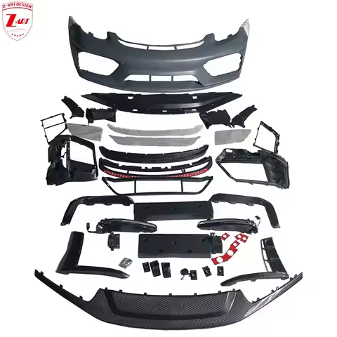 Z-ART 981 PP GT4 Front Bumper For Porsche 981 Dry Carbon Fiber Body Kit for Porsche Boxster Cayman 2
