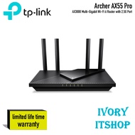 TP Link Archer AX55 Pro AX3000 Multi-Gigabit Wi-Fi 6 Router with 2.5G Port AX55 Pro/ivoryitshop