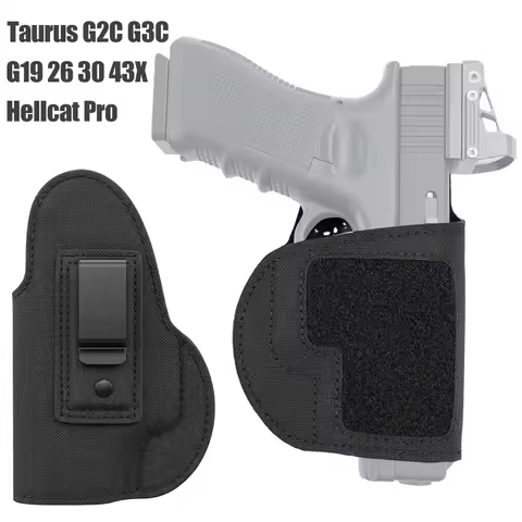 Tactical Gun Holster Concealed Carry Pistol Holster IWB OWB Holster with Belt Clip for G19 26 30 43X