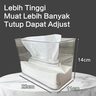 Inaso Tempat Tisu Transparan | Kotak Penyimpanan Tissue Dapur | Box Modern Tissue Toilet Kamar Mandi